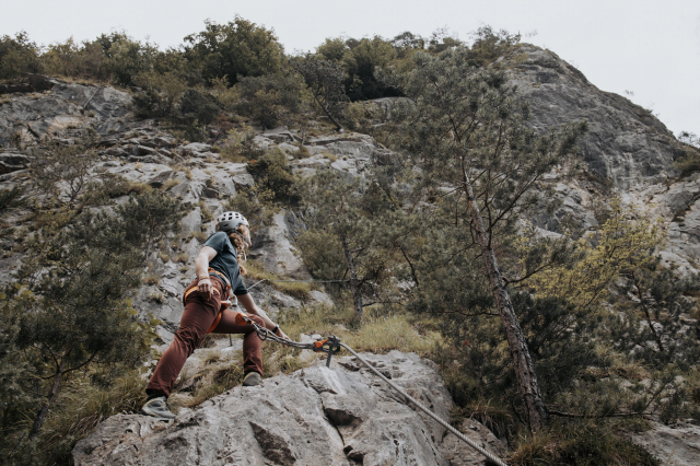 Klettersteigen met de scorpio eashook